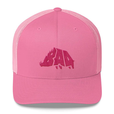 Hat - B.A.D. Boar - Mesh Hat - Pink