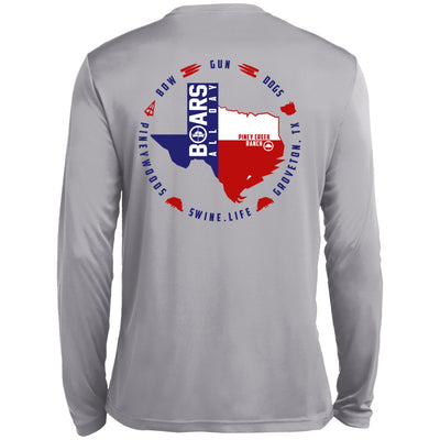 Shirt - Texan Boar - Moisture Wicking Performance Long Sleeve